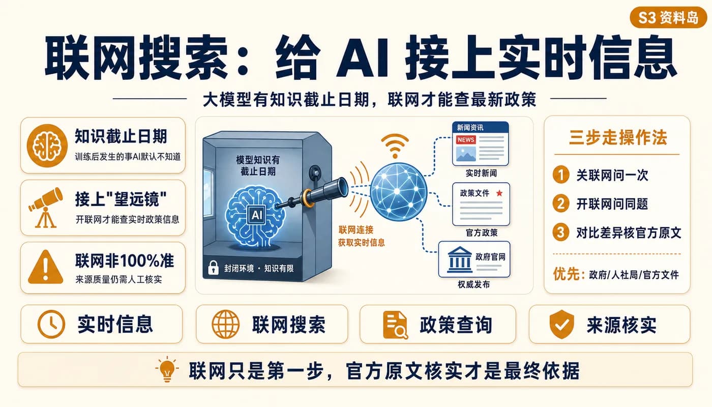 联网搜索：给 AI 接上实时信息